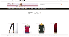 Desktop Screenshot of odevy-elegant.cz