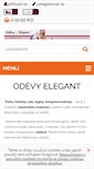 Mobile Screenshot of odevy-elegant.cz