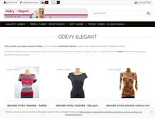 Tablet Screenshot of odevy-elegant.cz